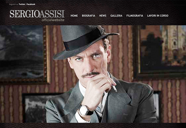 Sergio Assisi si presenta ai fans con il nuovo sito.