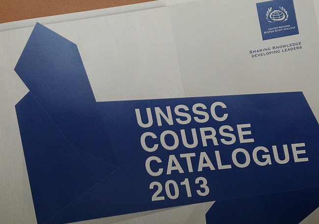 Una formazione su misura con il corso “UNSSC COURSE CATALOGUE” - 2013